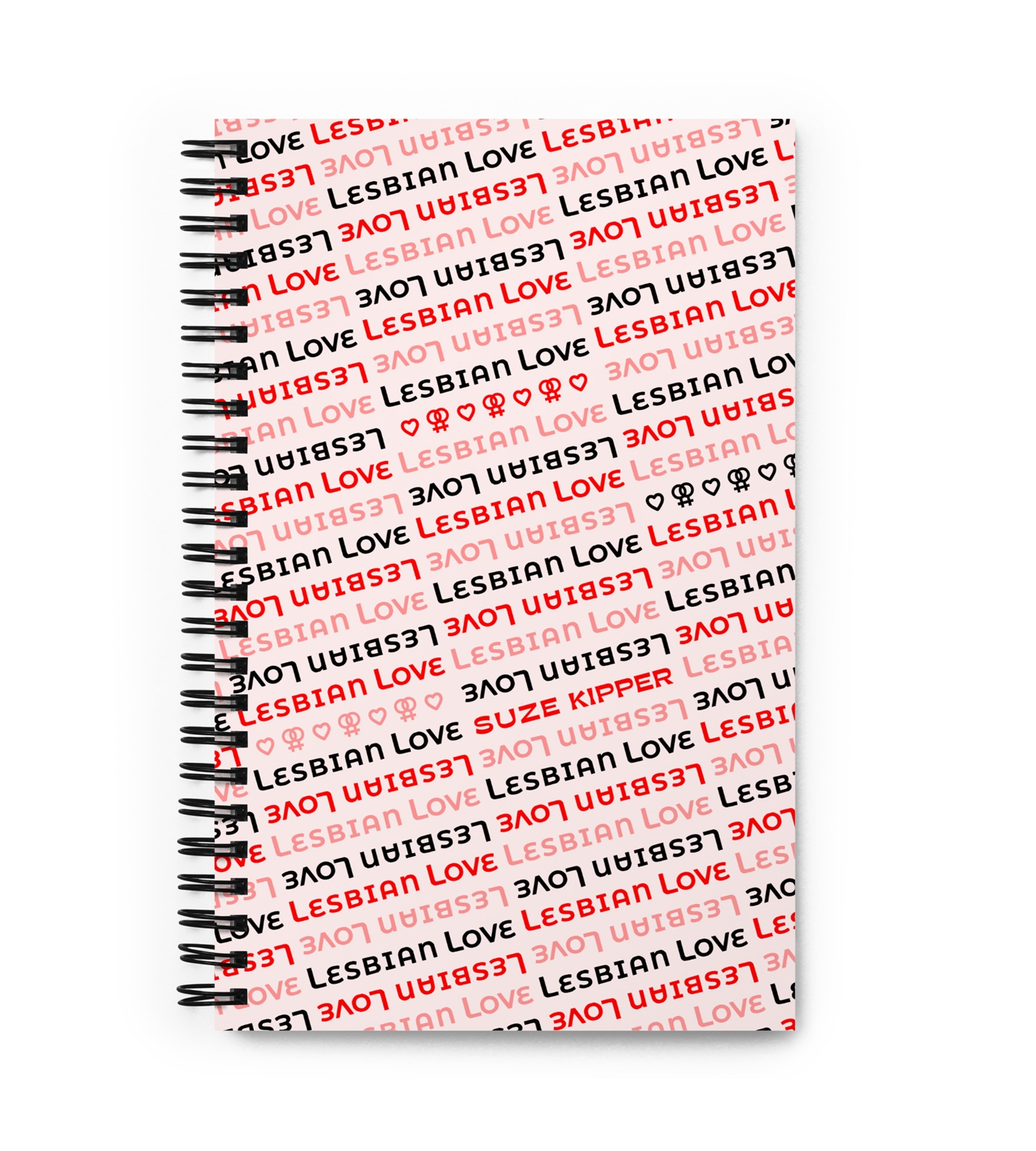 Lesbian Love Notebook - A5 Dotted Pages - Suze Kipper