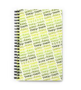 They/Them Notebook – A5 Dotted Pages – Suze Kipper