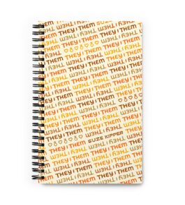They/Them Notebook – A5 Dotted Pages – Suze Kipper